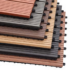 SGS 30x60cm Outdoor Interlocking Composite Patio Decking Tiles